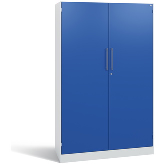 C+P Flügeltürenschrank Asisto 1000 x 1635 x 435 lichtgrau/enzianblau, Modell 141012-000