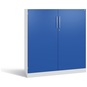 C+P Flügeltürenschrank Asisto 1200 x 1310 x 435 lichtgrau/enzianblau, Modell 141031-000