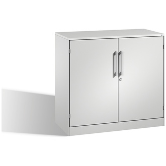 C+P Flügeltürenschrank Asisto 1000 x 915 x 435 lichtgrau/lichtgrau, Modell 141052-000