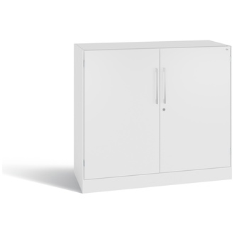 C+P Flügeltürenschrank Asisto 1000 x 915 x 435 verkehrsweiß/verkehrsweiß, Modell 141052-000