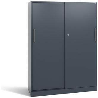 C+P Schiebetürenschrank Asisto 1200 x 1635 x 435 anthrazitgrau/anthrazitgrau, Modell 142011-000