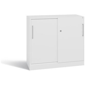 C+P Schiebetürenschrank Asisto 1000 x 915 x 435 verkehrsweiß/verkehrsweiß, Modell 142052-000