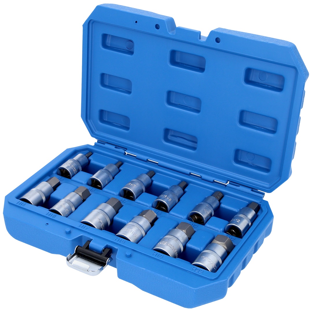 Brilliant Tools 1/2 Innensechskant Bit-Stecknuss-Satz, 12-tlg., 5 - 22 mm