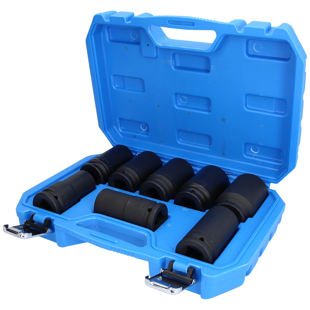 Brilliant Tools 3/4 Kraft-Stecknuss-Satz, Sechskant, 8-tlg., lang, 24 - 36 mm