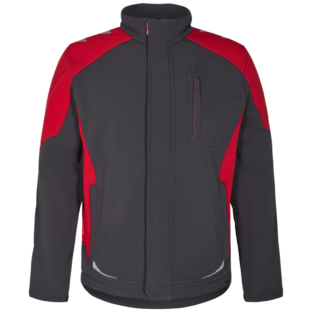 ENGEL Softshelljacke Galaxy 8810-229-79757 Gr. 5XL anthrazit grau/tomato red