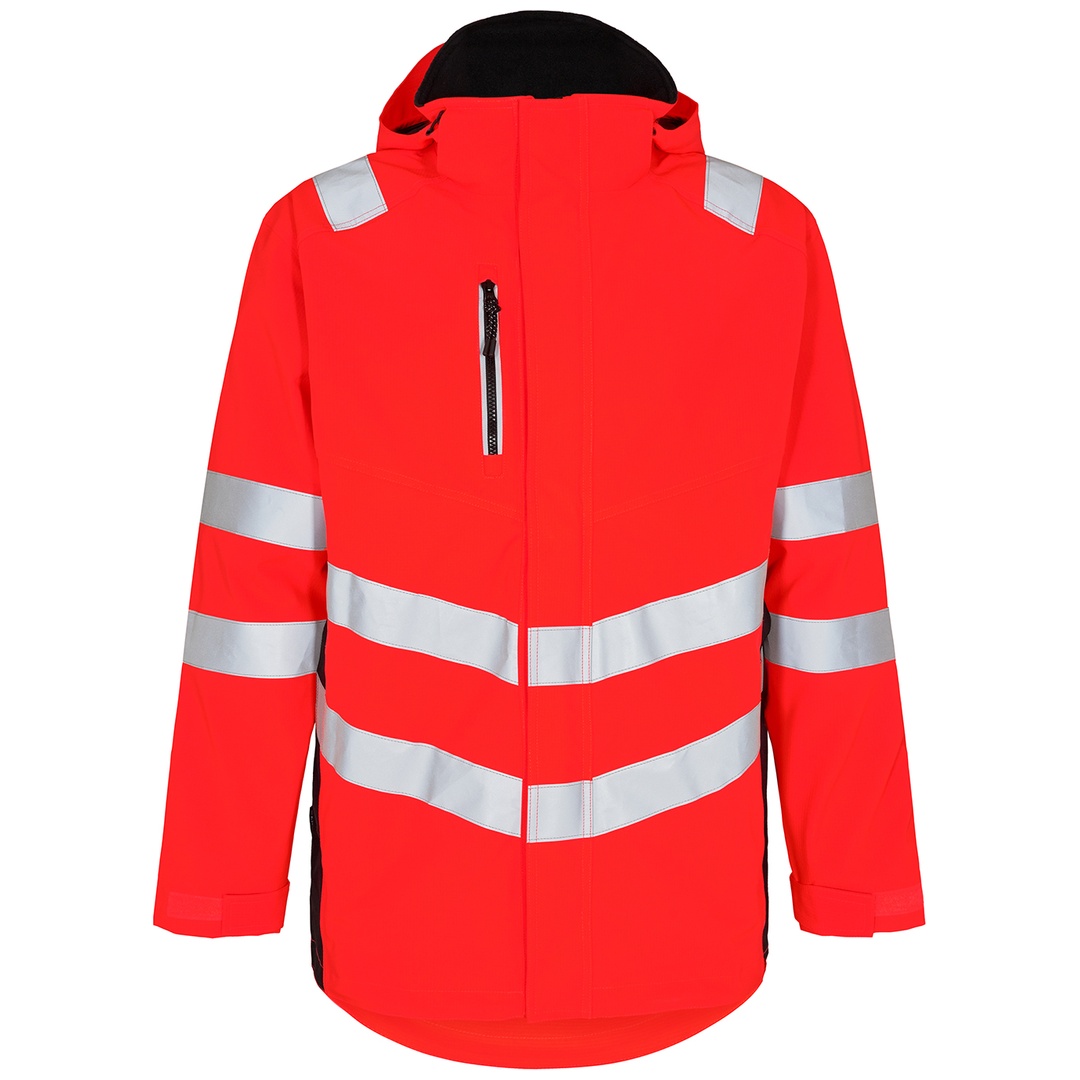 ENGEL Warnschutz Shellparka Safety 1145-930 Gr. XS rot/schwarz