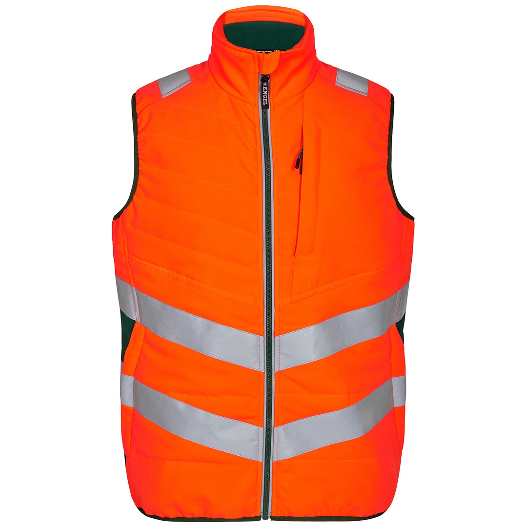 Engel Warnschutz Steppweste Safety 5159-158 Gr. M orange/grün
