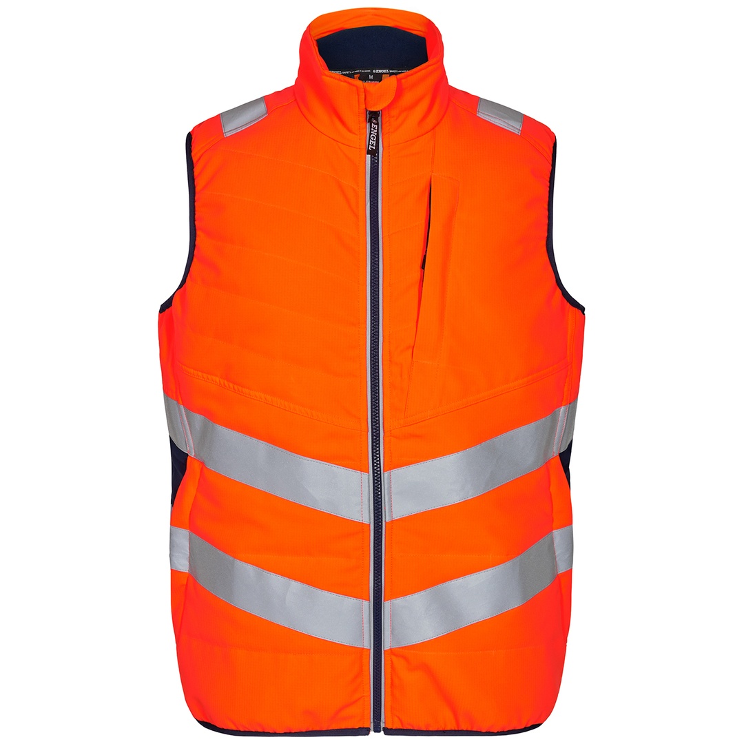 Engel Warnschutz Steppweste Safety 5159-158 Gr. XS orange/blue ink