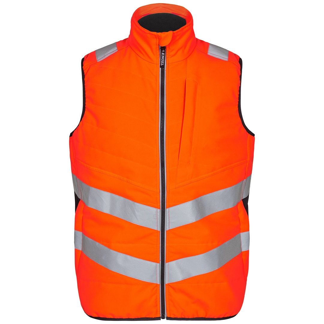 Engel Warnschutz Steppweste Safety 5159-158 Gr. M orange/anthrazit grau