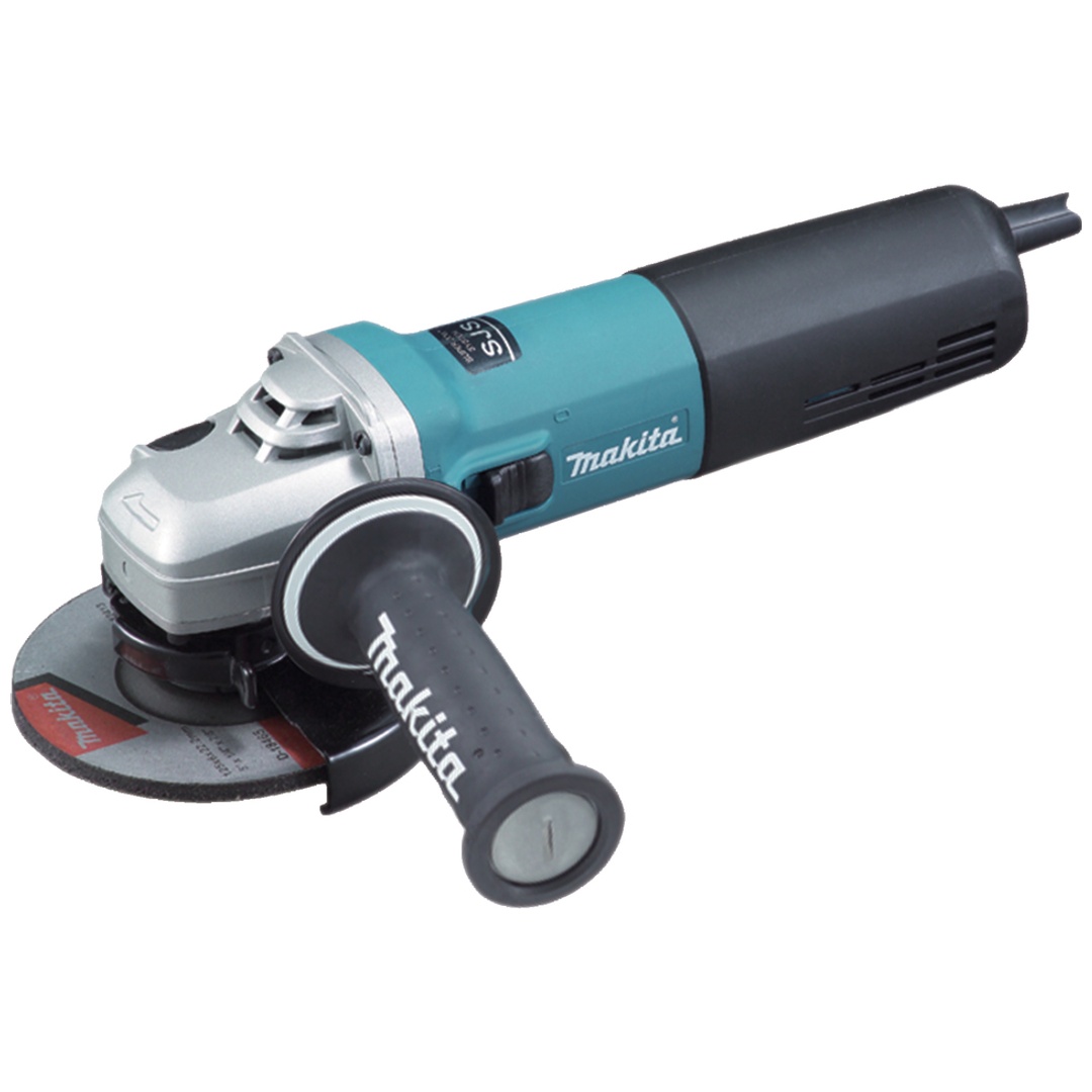 Makita Winkelschleifer 9565CR, 1400 W, incl. Zubehör, Schruppscheibe, Karton