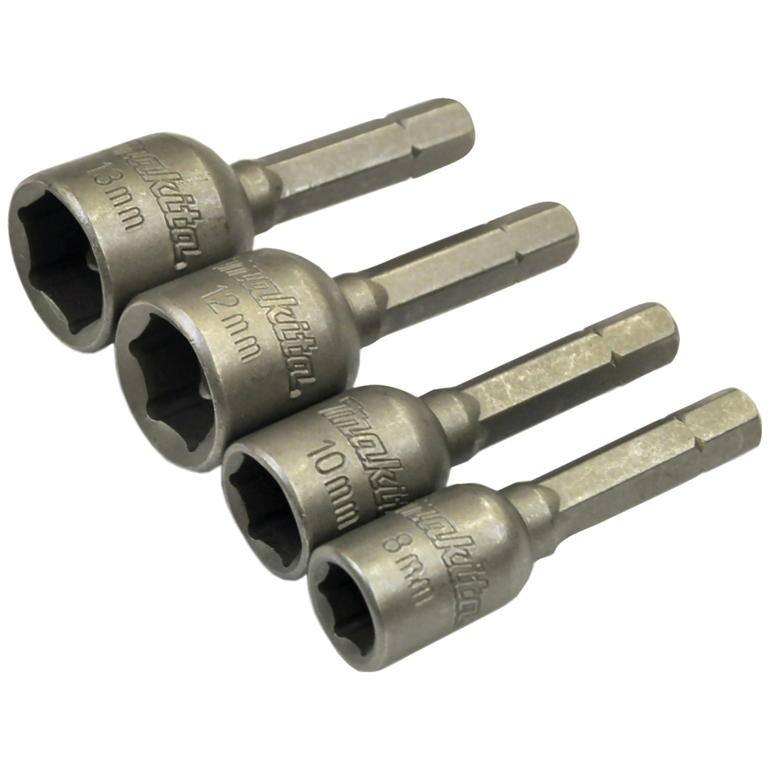 Makita Steckschlüssel-Set magnetisch, 4 Stk., SW8/10/12/13, 1/4, 50 mm