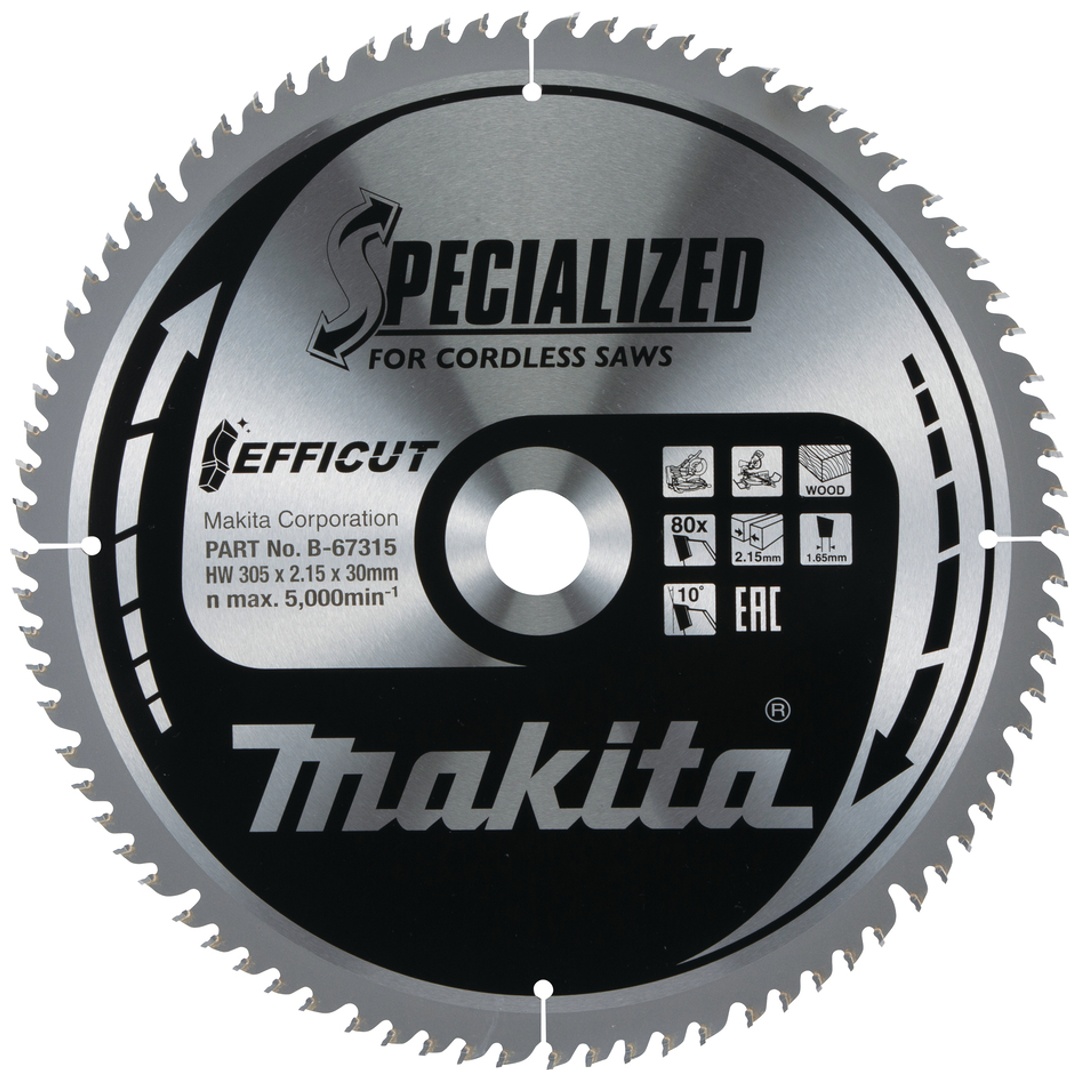 Makita Sägeblatt 305x2,15x30, 80Z EFFICUT Holz