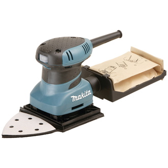 Makita Faust-Schwingschleifer 200 W, 114x102 mm, 14.000 min, Zubehör, MAKPAC Gr. 2