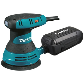 Makita Exzenterschleifer 300 W, 125 mm, Zubehör, MAKPAC Gr. 2