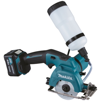 Makita Akku-Glas- und Fliesenschneider 12V max., Akku, Ladegerät, Zubehör, MAKPAC Gr. 3