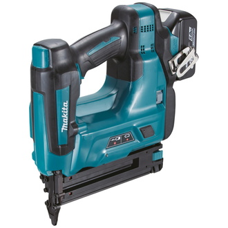 Makita Akku-Stauchkopfnagler DBN500RTJ, 18 V, incl. 2x Akku 5 Ah, Schnellladegerät, Zubehör, MAKPAC