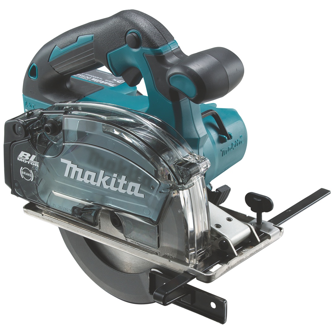 Makita Akku-Metallhandkreissäge DCS553Z, 18 V, incl. Sägeblatt, Parallelanschlag, Zubehör, Karton