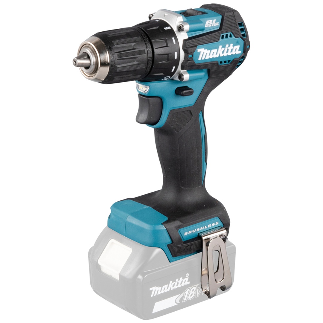 Makita Akku-Bohrschrauber DDF487Z, 18 V, incl. Schnellspannbohrfutter, Zubehör, Karton