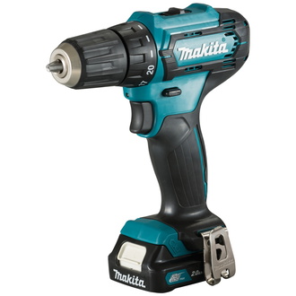 Makita Akku-Bohrschrauber DF333DSAL1, 12 V, incl. 2x Akku CXT 2 Ah, Schnellladegerät, Zubehör, Transportkoffer