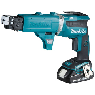 Makita Akku-Schnellbauschrauber 18V, 0-4.000 min, 2x Akku, Ladegerät, Zubehör, MAKPAC Gr. 2