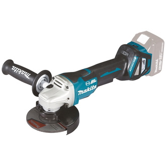 Makita Akku-Winkelschleifer 18V, 125 mm, Paddelschalter, inkl. Zubehör (ohne Akku, ohne Ladegerät)