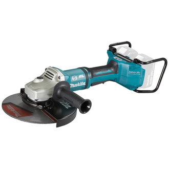 Makita Akku-Winkelschleifer 2x18V, 230 mm, Transportkoffer, inkl. Zubehör