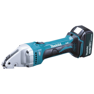 Makita Akku-Blechschere DJS101RTJ, 18 V, incl. 2x Akku LXT 5 Ah, Schnellladegerät, Zubehör, MAKPAC