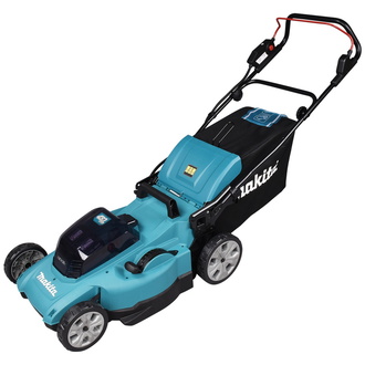 Makita Akku-Rasenmäher 2x18V, 48 cm, 62 l, Akku, Ladegerät, Zubehör