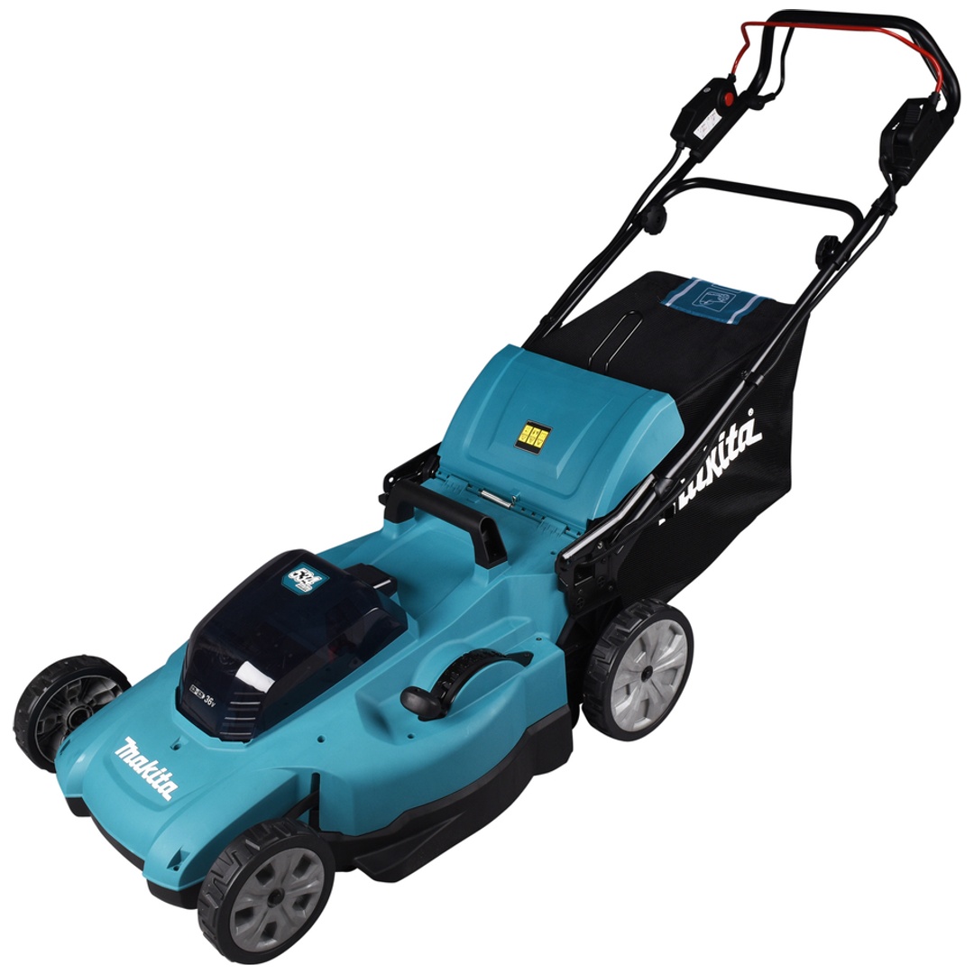 Makita Akku-Rasenmäher 2x18V, 53 cm, 70 l, inkl. Zubehör, für mittelgroße Rasenflächen
