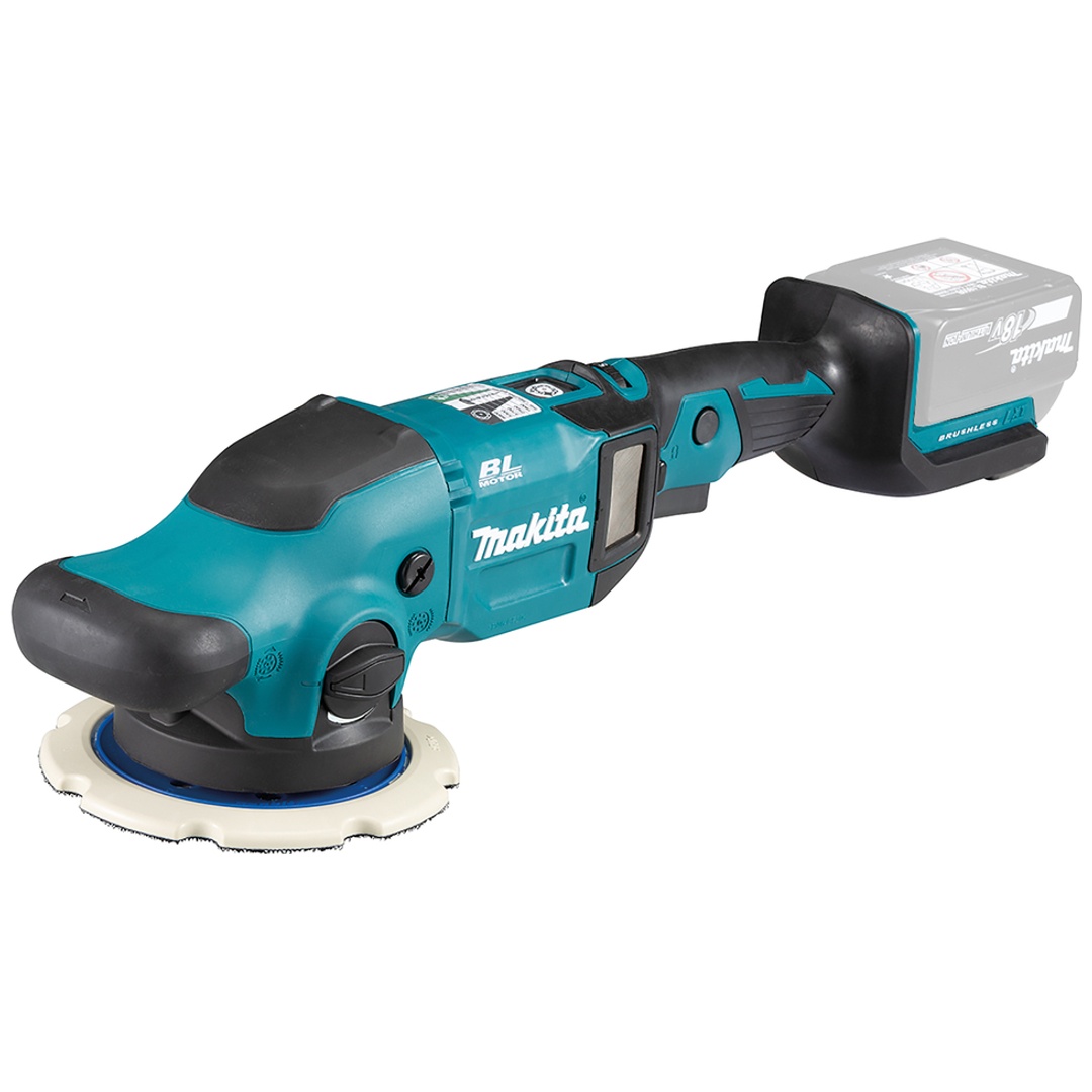 Makita Akku-Exzenterpolierer DPO600Z, 18 V, incl. Zubehör, Karton