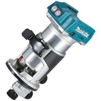 Makita Akku-Multifunktionsfräse 18 V, DRT50ZJX2, incl. Fräsmodule, Zubehör, MAKPAC