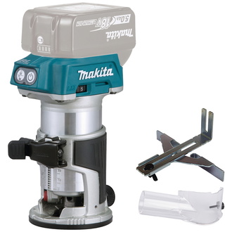 Makita Akku-Multifunktionsfräse 18 V, DRT50Z, incl. Zubehör, Karton