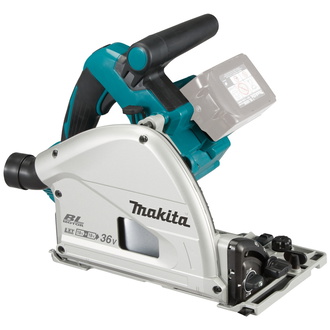 Makita Akku-Tauchsäge DSP600ZJ, 2x18 V, inkl. Zubehör, MAKPAC Gr. 4 (ohne Akku, ohne Ladegerät)