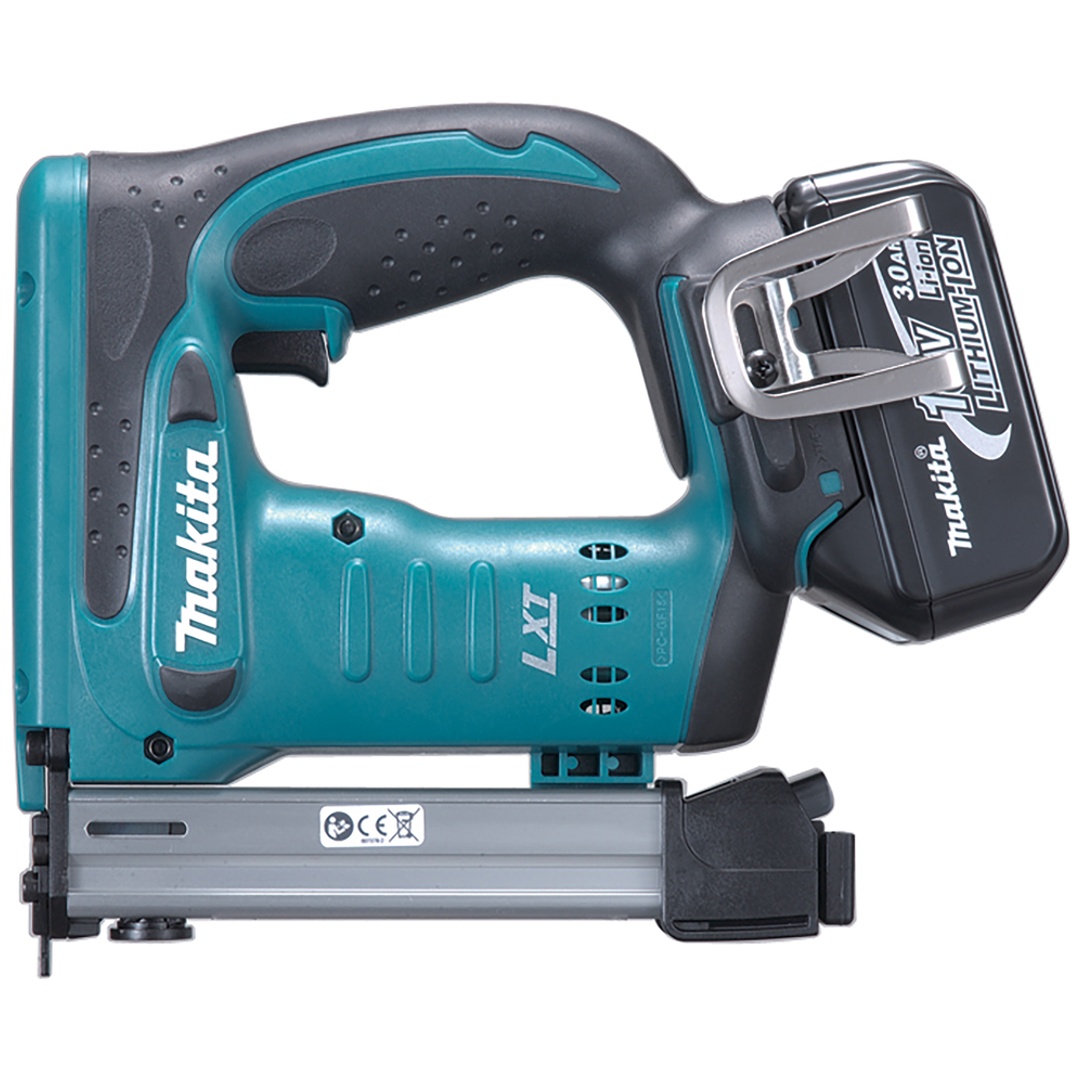 Makita Akku-Tacker DST221RTJ, 18 V, incl. 2x Akku LXT 5 Ah, Schnellladegerät, Zubehör, MAKPAC