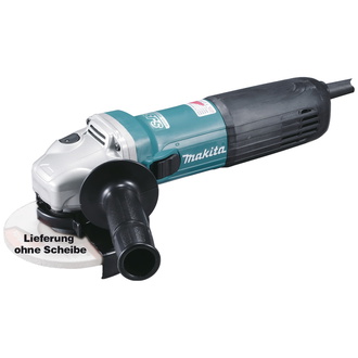 Makita Winkelschleifer 1.400 W, 125 mm, 2.800-11.000 min, Schutzhaube, Zubehör