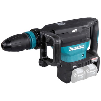 Makita Akku-Stemmhammer HM002GZ03, 2x40 V, SDS-max, incl. Spitzmeißel, Zubehör, Transportkoffer