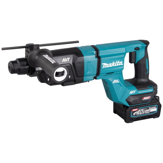 Makita Akku-Kombihammer HR007GM201, 40 V, SDS-plus, 28 mm, Akku, Ladegerät, Zubehör, Transportkoffer