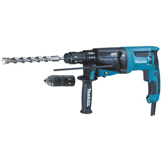 Makita Kombihammer HR2631FTJ, 800 W, SDS-plus, incl. Zubehör, MAKPAC