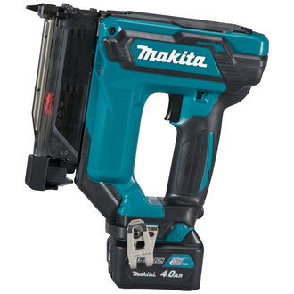 Makita Akku-Stiftnagler PT354DSMJ 12 V, incl. 2x Akku 4 Ah, Schnellladegerät, Zubehör, MAKPAC