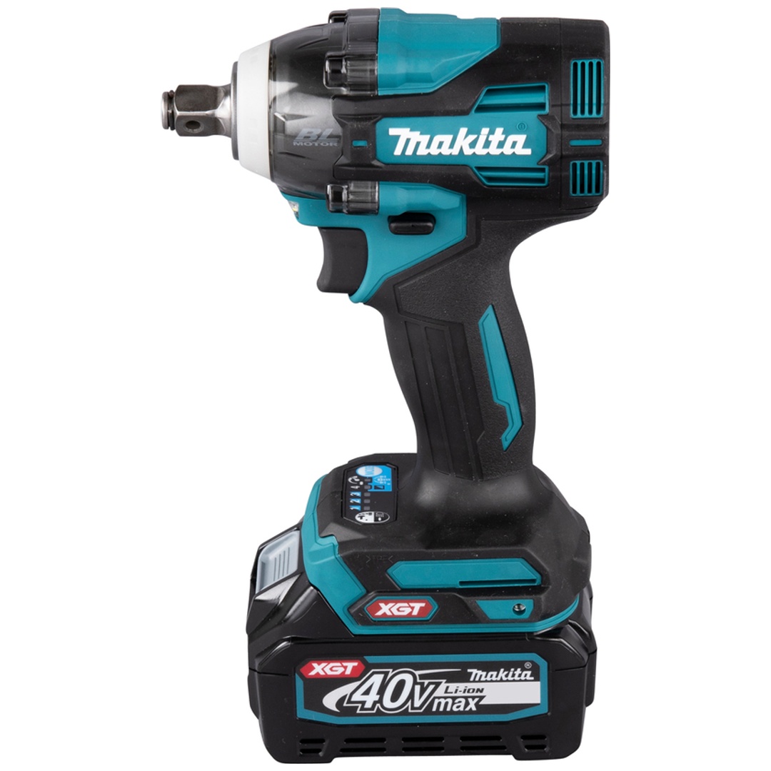 Makita Akku-Schlagschrauber TW004GD201, 40 V, 1/2, incl. 2x Akku 2,5 Ah, Schnellladegerät, MAKPAC