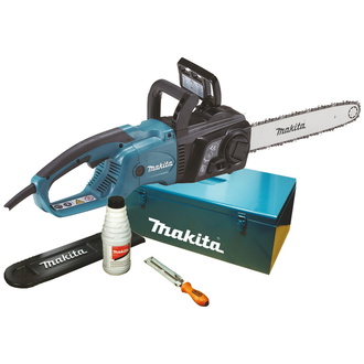 Makita Elektro-Kettensäge UC3551AK, 2000 W, 35 cm, incl. Sägekette Zubehör, Metallkoffer