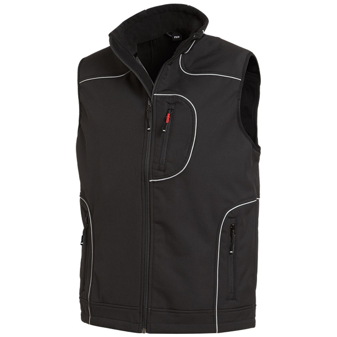 FHB Softshell-Weste Martin 78517 Gr. XS schwarz