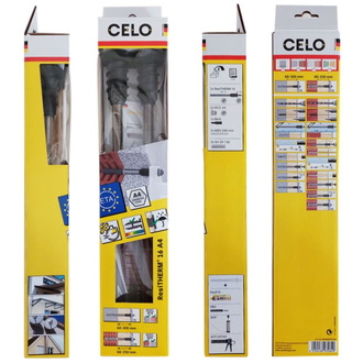 CELO Wärmedämmverbunddübel ResiTHERM 16, Gewindestange M16x350 galv. verz., Anschlussgewinde M12x70 nichtrostender Stahl A4, 2er Set