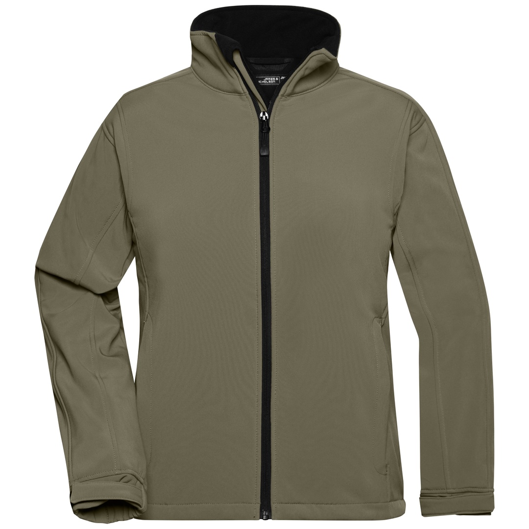 James & Nicholson Softshelljacke Damen JN137 Gr. 2XL olive