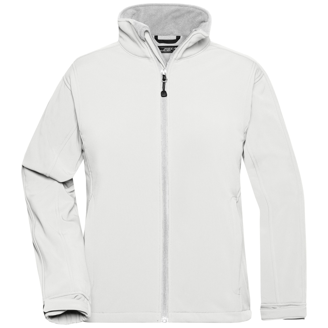 James & Nicholson Softshelljacke Damen JN137 Gr. L weiß