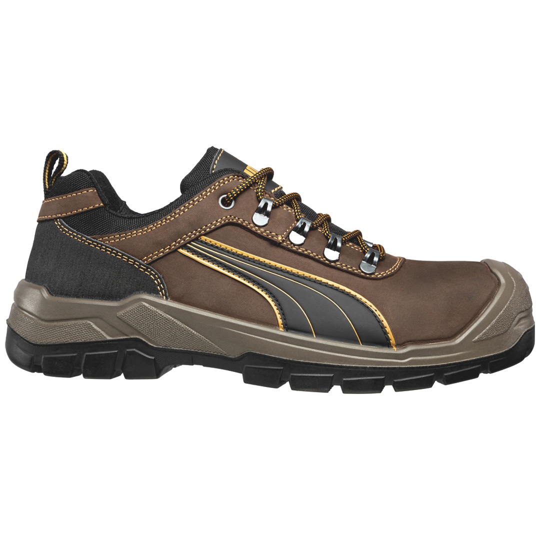 Puma Safety Puma Sicherheitshalbschuh 640730 Sierra Nevada Low Scuff Caps S3 SRC DGUV Gr.48 braun
