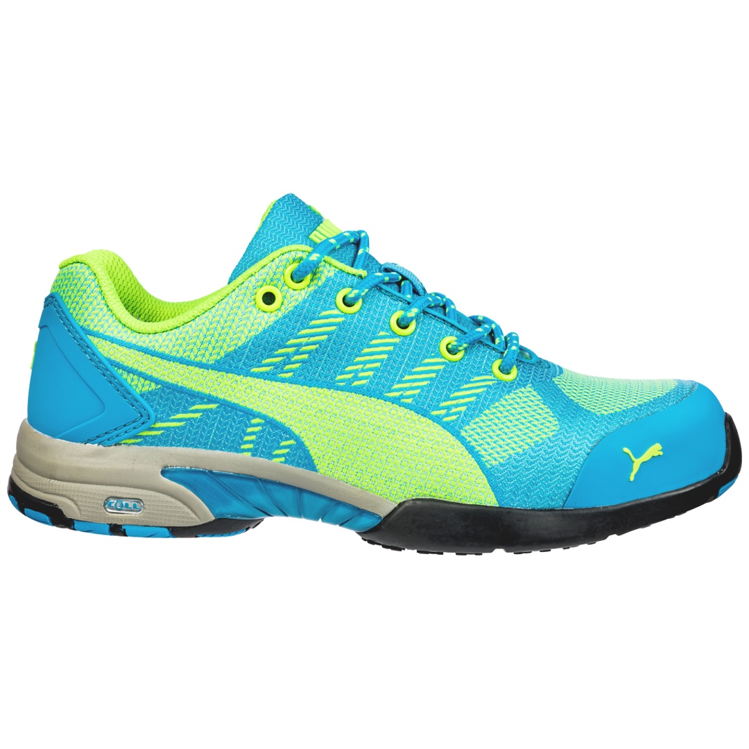 Puma Safety Puma Sicherheitsschuh CELERITY KNIT LOW WNS S1P HRO SRC 642900 Gr.37 blau/grün