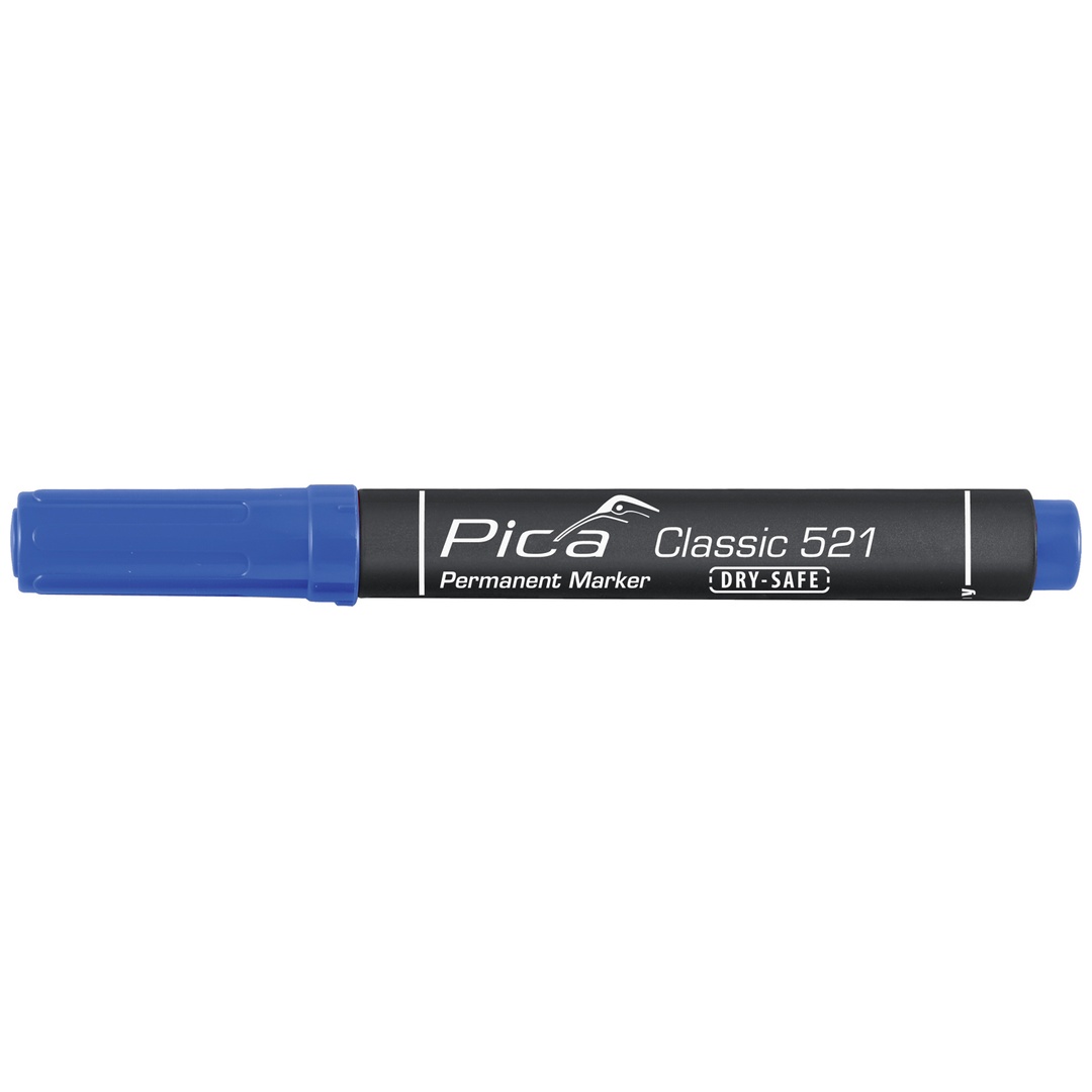 Pica Permanentmarker Classic blau Strich-B.2-6 mm, Keilspitze