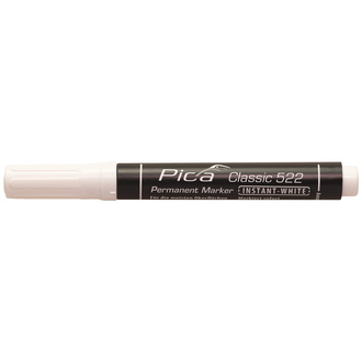 Pica Permanentmarker INSTANT WHITE weiß Strich-B.1-4 mm, Marker