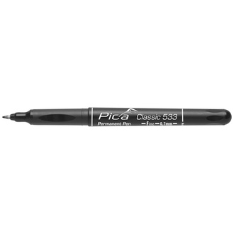 Pica Permanent Pen schwarz, "F", 0,7 mm